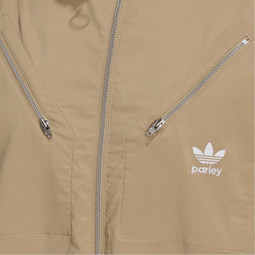 Adidas Originals Parley Kesselanzug Logo Gestreift Einfarbig Langarm Jumpsuit Damen Jumpsuit Hellkhaki HD2518