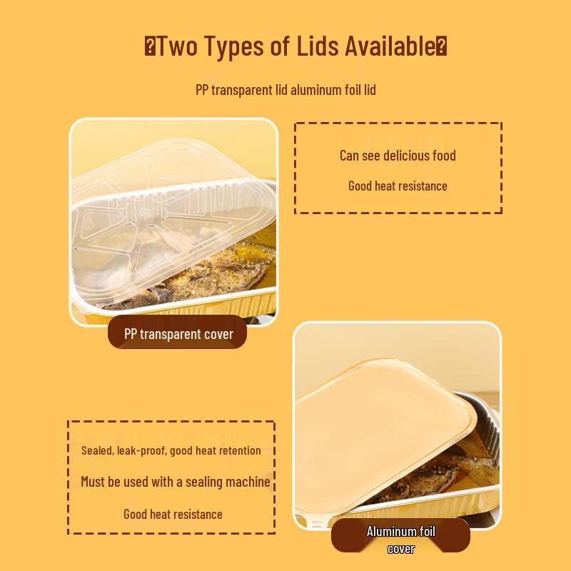 Disposable Aluminum Foil Food Containers