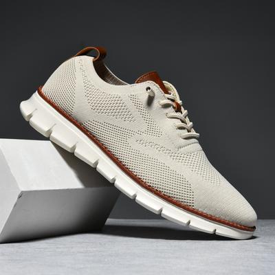 Brytyjskie buty męskie Letnie oddychające trampki Fly-Woven Mesh Buty męskie Duży rozmiar 48 Bieganie Modne buty
