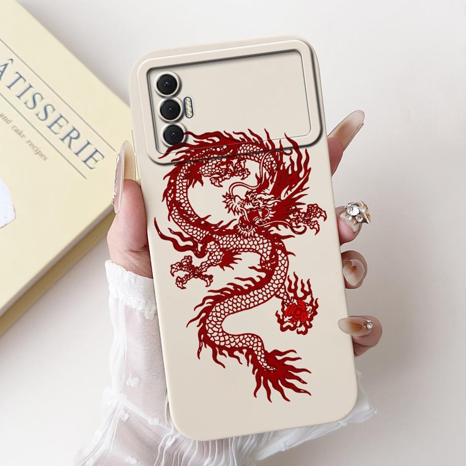 6.6" For Tecno Spark 8P 2021 Case Lovely Panda Cartoon Camera Protection Soft Matte Cover For Tecno Spark8P 8 P KG7H KG7n Bumper