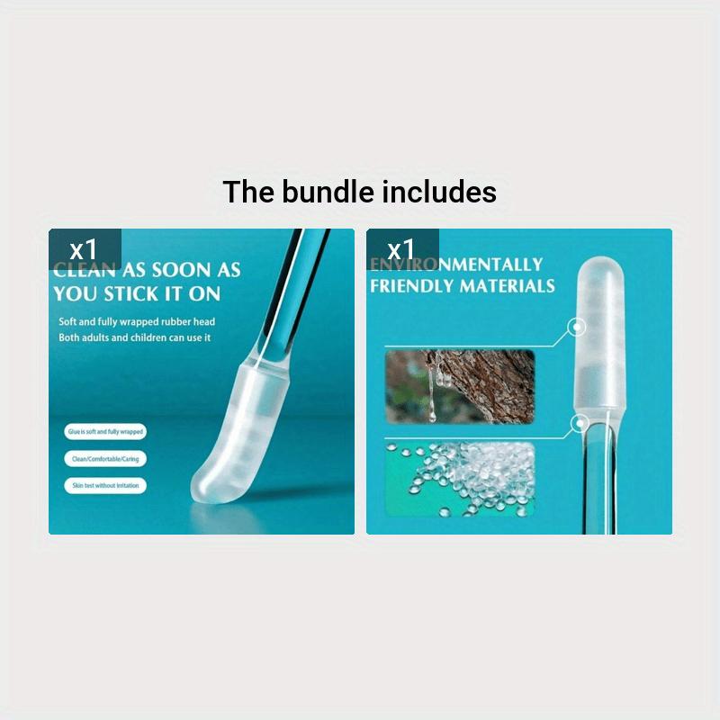 24pcs Small/large Disposable Sticky Ear Swab, Sticky Ear Cleaner, Soft Silicone Earwax Removal Tool, Earwax Removal Device