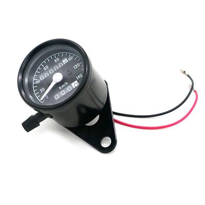 Saki&Masa Universal Motorcycle Speedometer 140km Backlight Trip Meter Odometer (Black)