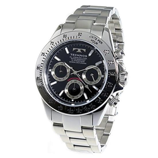 Technos TECHNOS Chrono Quartz Watch TSM401SB Black [Men s]