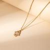 Collier avec Pendentif Renne de Noël à Gouttes d'Huile et Nœud, Boîte Cadeau pour Femme - Bijou Élégant Chaîne de Clavicule Européenne et Américaine.