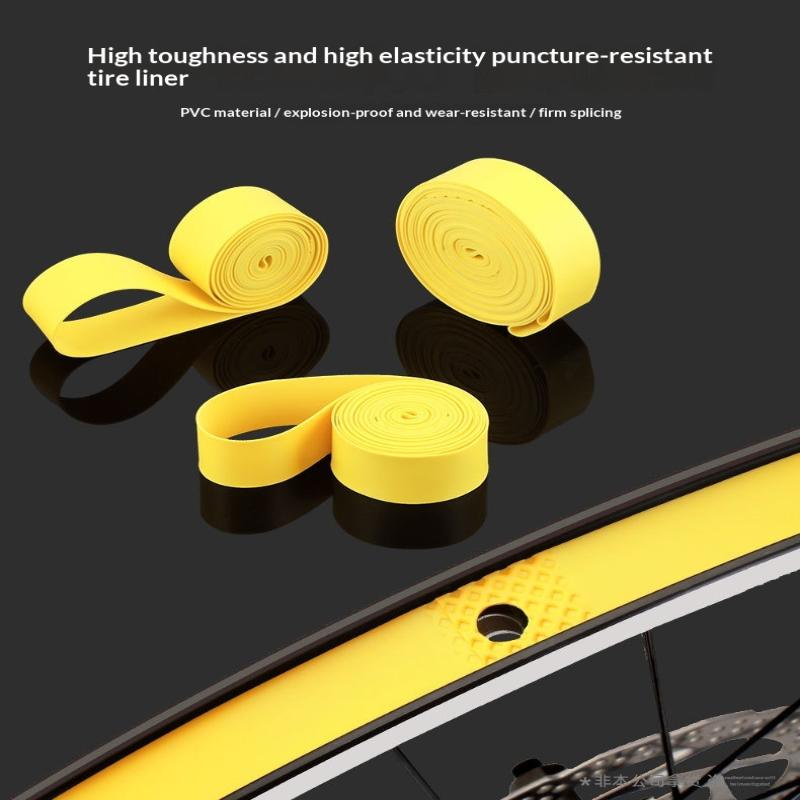 2Pcs Bicycle Rim Strip Tape Anti Puncture Durable Pvc For Road Mountain Bike Repair