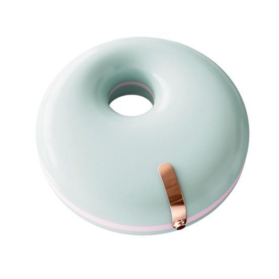 Doughnut Retainer Case with Hook Cleaning Brush Double Layers Portable Invisible Brace Storage Box Mouth Guard Denture Dental Aligner Container Holder