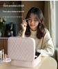 Deluxe Portable LED Makeup Case with Mirror, Large Capacity, Suitcase Compatible