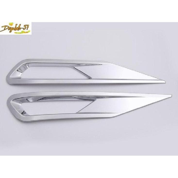 Chrome Front Bumper Fog Light Eyelid Cover Trim 2pcs For Volvo XC60 2018 -
