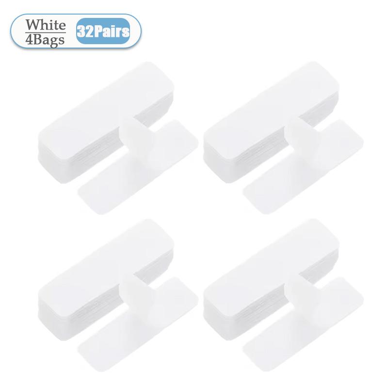 1-40Bags Velcro Double-Sided Self-Adhesive Fastening Tape Nylon Sticker Hook Loop Fastener Tape for Home Carpet Anti Slip Mat