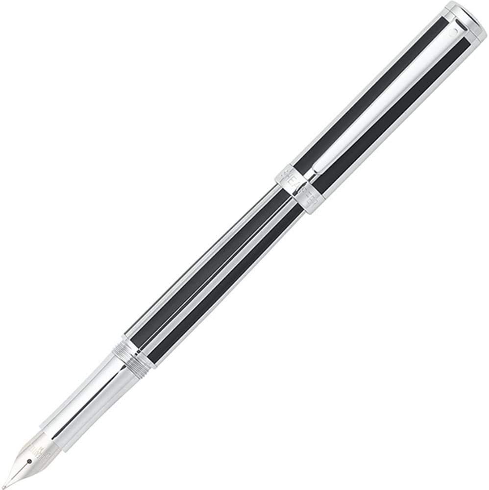 Sheaffer Intensity Jot Black Stripe Fountain Fine Officially Imported ITS9233PN-F Pen, Nib, Dual-Use,
