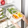 Transparent Refrigerator Storage Box with Lid, Food Grade Egg Box, Special Drain Fresh-keeping Box for Kitchen Fruit Sealing
