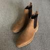 Joenshoe Lil Suede Chelsea Boots New Brick Brown