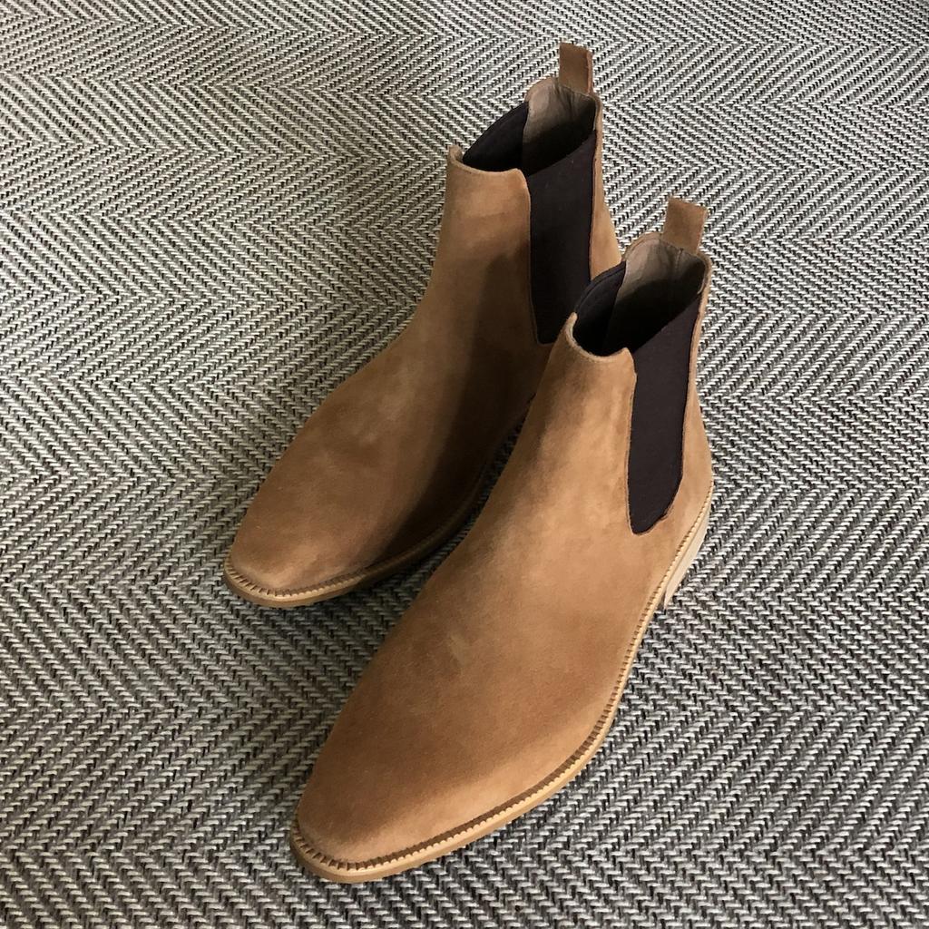 Joenshoe Lil Suede Chelsea Boots New Brick Brown