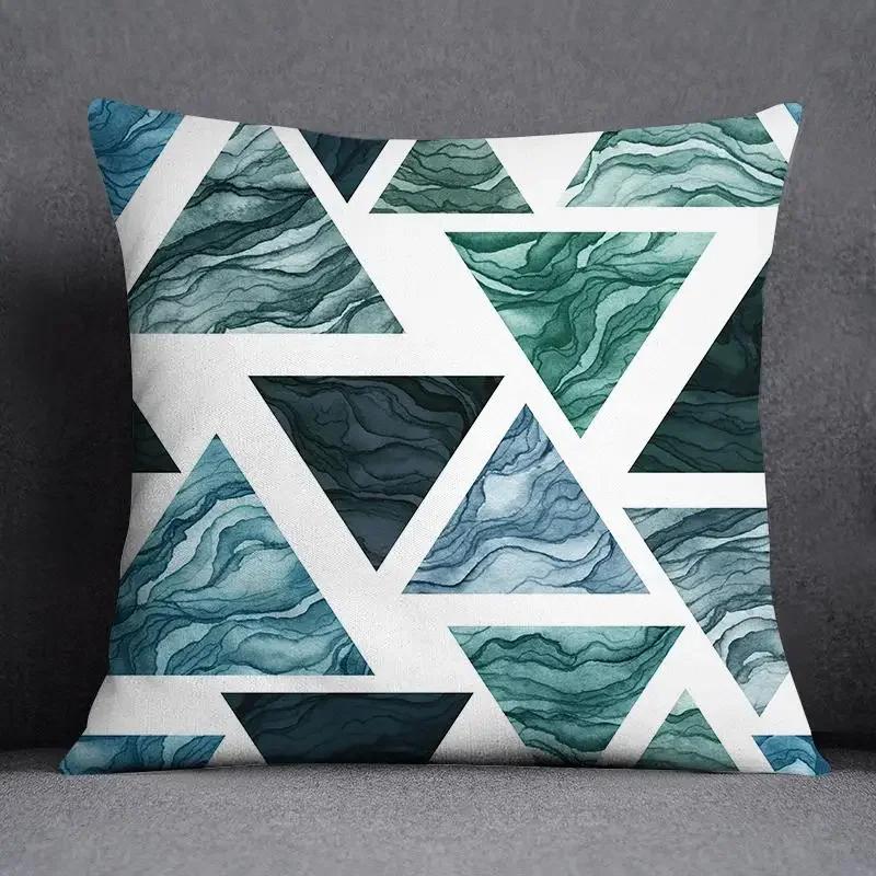 Dark Green Flower and Animal Pattern Home Decoration Pillowcase Square Pillowcase Home Office Decoration Cushion Cover