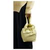 Jil Sander Solid Color Pleated Design Calfskin Tote Bag Medium Women handbags Yellow J07WD0070P5634742