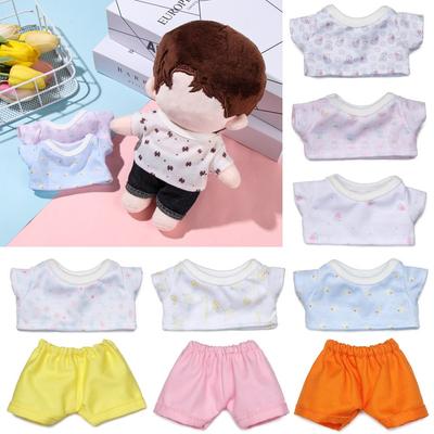 20cm Dolls Accessories DIY Small Pants Mini Shirt Plush Doll's Clothes Doll Outfit