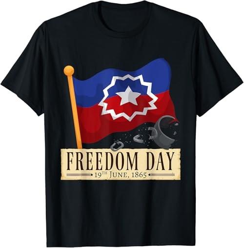 Black Proud African American for Juneteenth Flag T-Shirt S разноцветный