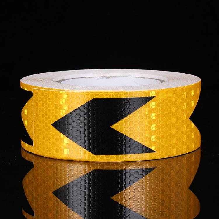 5*300cm Reflective Adhesive Tape Sticker Arrow Reflective Tape Safety Caution Warning For Truck Motorcycle Bicycle Car Styling