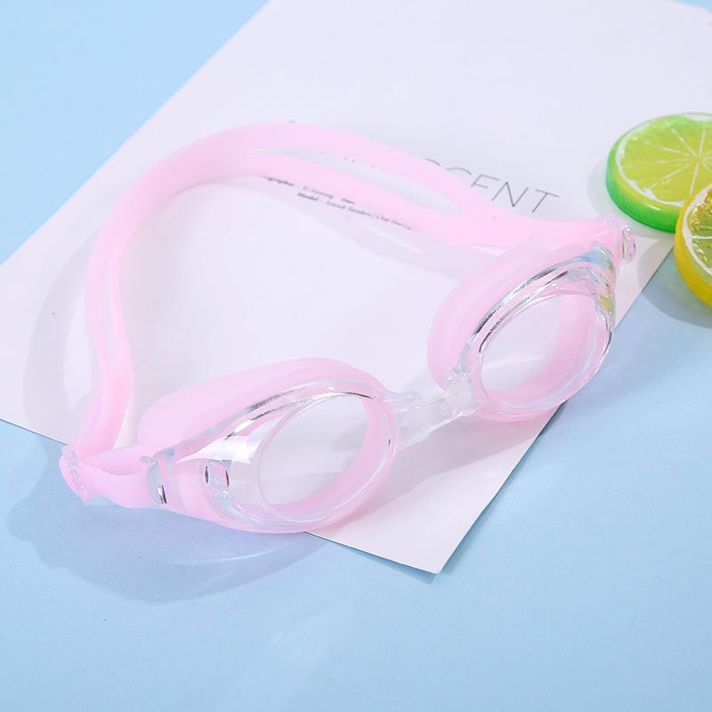 

1pc Large Frame Swimming Goggles, High-definition Waterproof Anti-fog Unisex Professional Adult Swimming Glasses Other рожевий