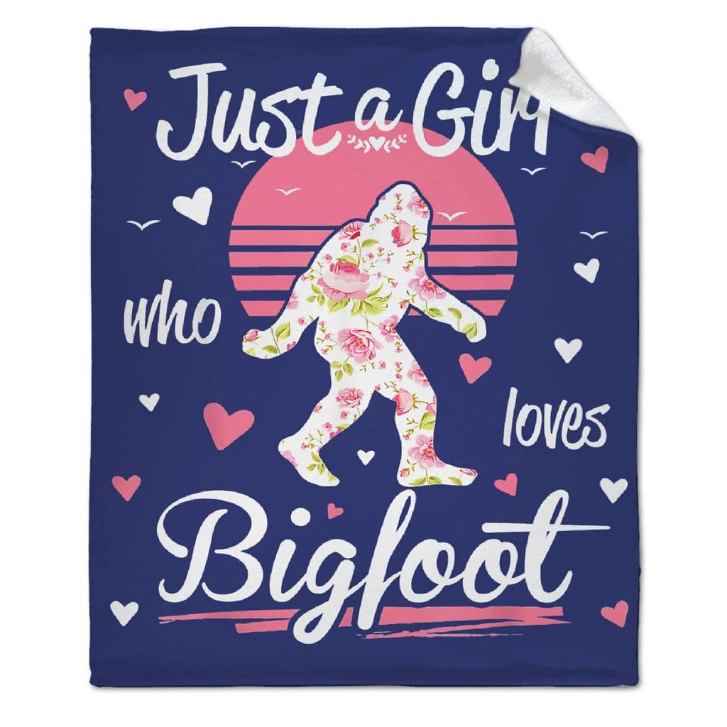 Sasquatch Soft Flannel Blanket Comfortable Blanket Bedding Sofa Decorative Blanket Blanket