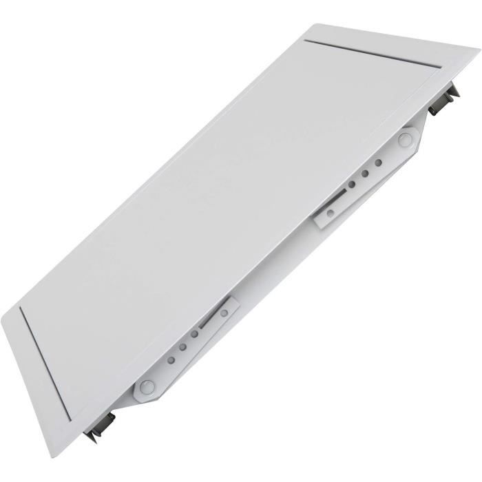 Inspeksjonsluke - Semin - 400 mm x 400 mm - Metallisk - Hvitlakkert - Innvendig