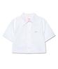Lee Women'S Short Crop Short Sleeve Shirt White