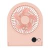 USB Desk Fan Digital Display Strong Wind 3 Speeds Quiet Slim Portable Desktop Table Fan for Home