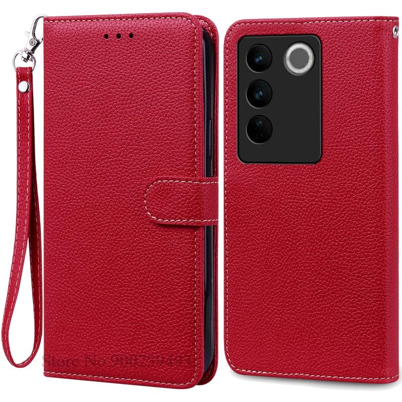 For Vivo V27e 4G Case Wallet Leather Flip Cover For Vivo V27E Case Stand Book Cover For VIVO T2 4G  Case Soft Silicone Fundas