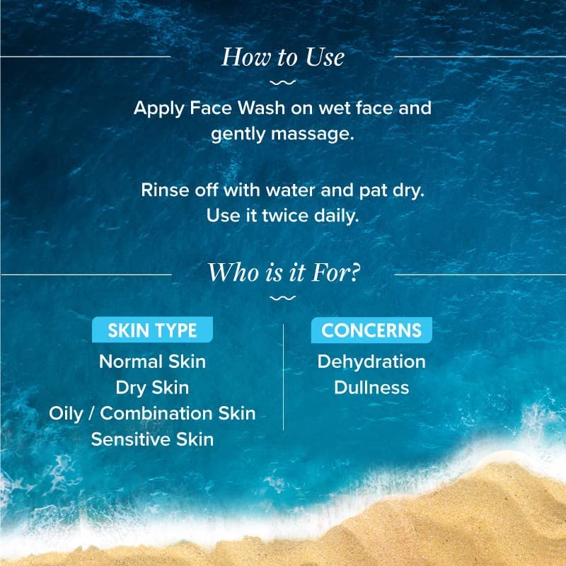 Aqualogica Hydrate+ Face Wash 100ml Pack of 1 for Deep Cleansing, Hydration & Glowing Skin for Men and Women