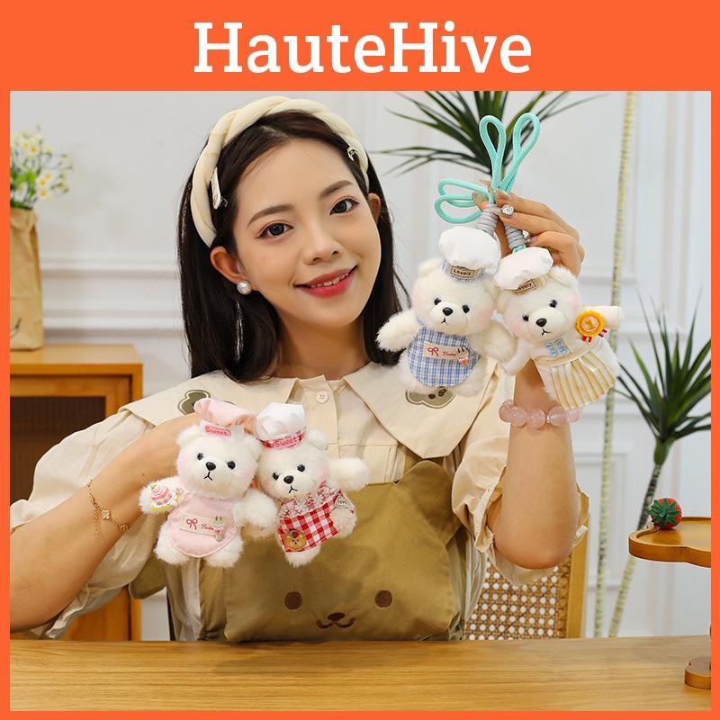 Bear Teddy Keychain Plush Toy Keychain Bag Pendant Stuffed Dolls Gifts Kids