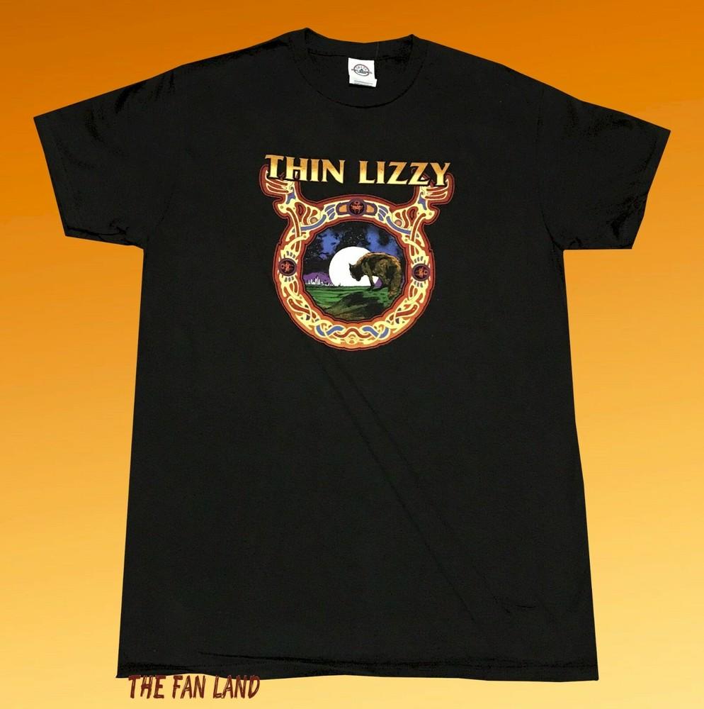 Новая мужская/унисекс винтажная футболка Thin Lizzy Классический рок-бэнд L
