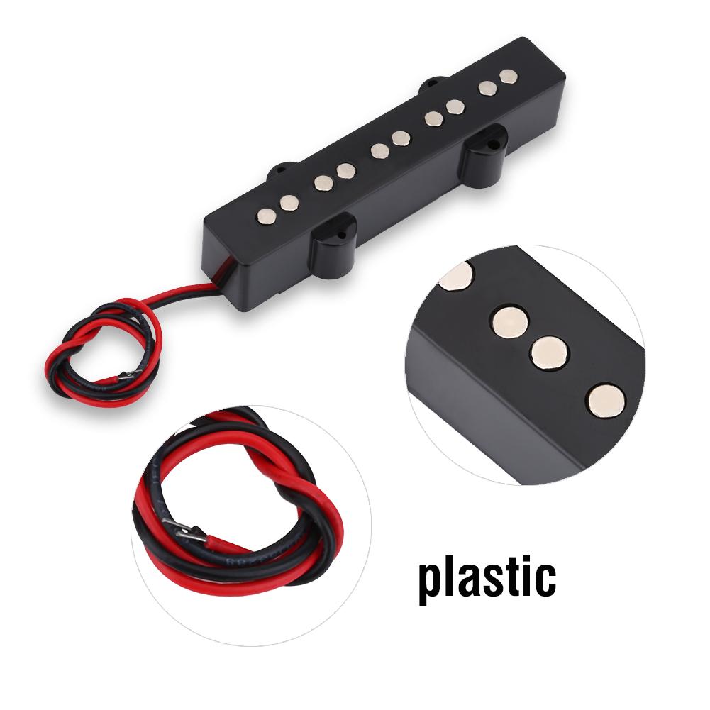2Pcs Open Bridge Pickup for 5 String Jazz Bass JB Electric Bass Guitar