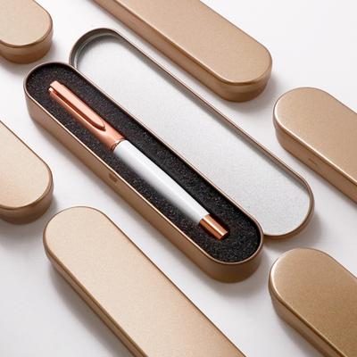 Metall-Federmäppchen Leere Scharnier-Blechdose mit Schaumstoffpolsterung Rostfrei Bruchsicherer Organizer für Stifte Bleistifte Make-up-Pinsel Schule Büro
