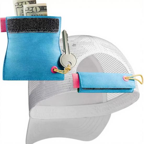 Borsa Multifunzionale Portaoggetti, con Tasca con Chiusura a Velcro, Portatile Resistente in Oxford, Organizer per Contanti Medicine Chiavi per Cappelli Reggiseni Zaini