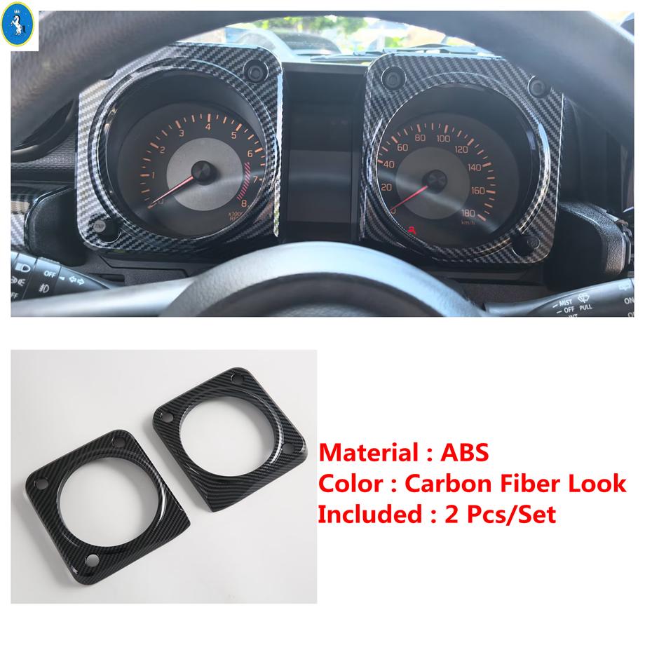 Carbon Fiber Look Steering Wheel / Side AC Outlet / Dashboard Frame Cover Trim ABS Accessories For Suzuki Jimny  - 2025
