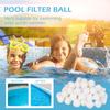 Wiederverwendbare Faserfilterbälle für Schwimmbad Aquarium Sandfilter Ersatz Leichtes Filtrationsmedium für Wasserreinigungssystem