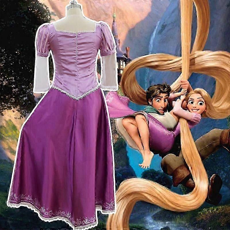 Tangled Cosplay Costume Rapunzel Party Fancy Dress Halloween Carnival Costume for Womens