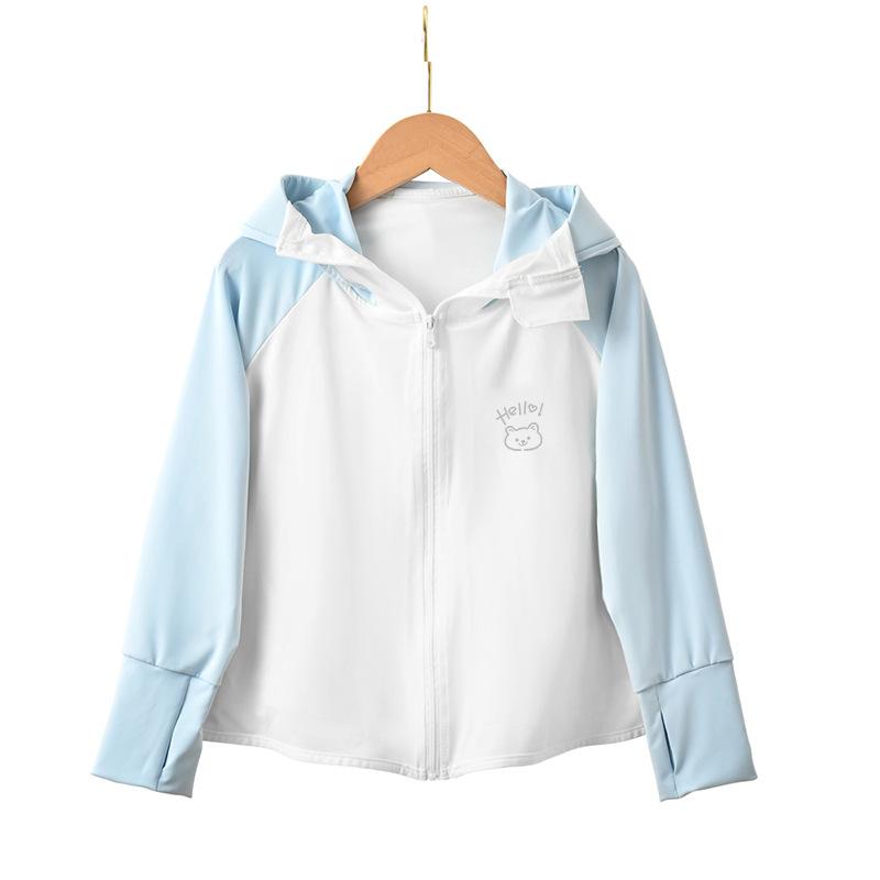 

Kids UPF50+ Sun Protection Jacket UV Protection Lightweight Breathable Summer Loose Fit Sun Hoodie for Toddlers and Children 4XL
