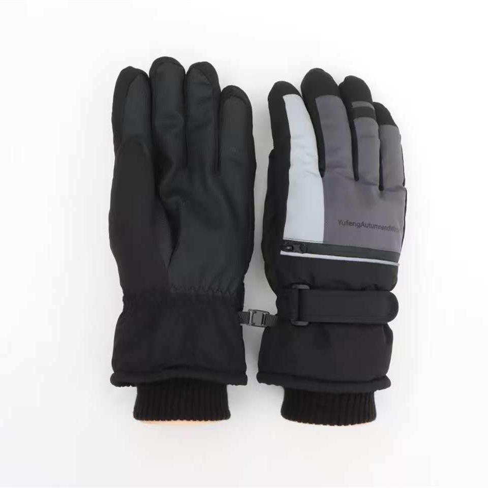 Adult Thermal Gloves: Heat-Storing, Fleece-Lined, Wear-Resistant for Skiing, Motorcycle Riding, Outdoor Activities