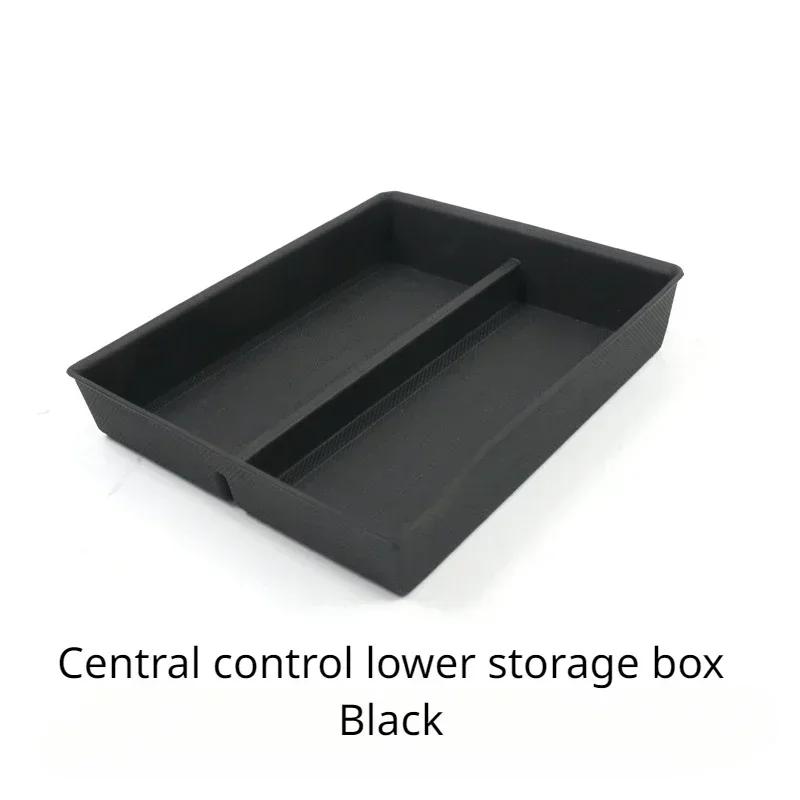 

For Tesla Model 3 Highland 2024 Interior Accessories Center Console Storage Box Organizer Tray Armrest Storage TPE Anti-slip Mat