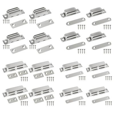 Schrankmagnete Edelstahl Türstopper Beschläge mit starkem Magnet Schwerlast Magnetischer Türfang für Kleiderschrank