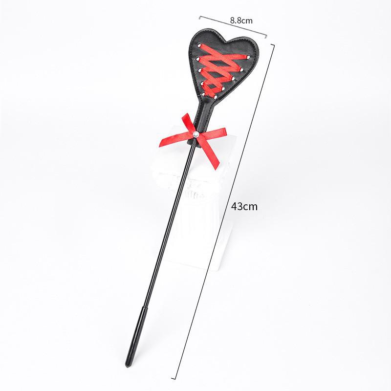 Leather Erotic Ruler Whip for SM Training - Genuine Leather Spanking Tool for Intimate Play