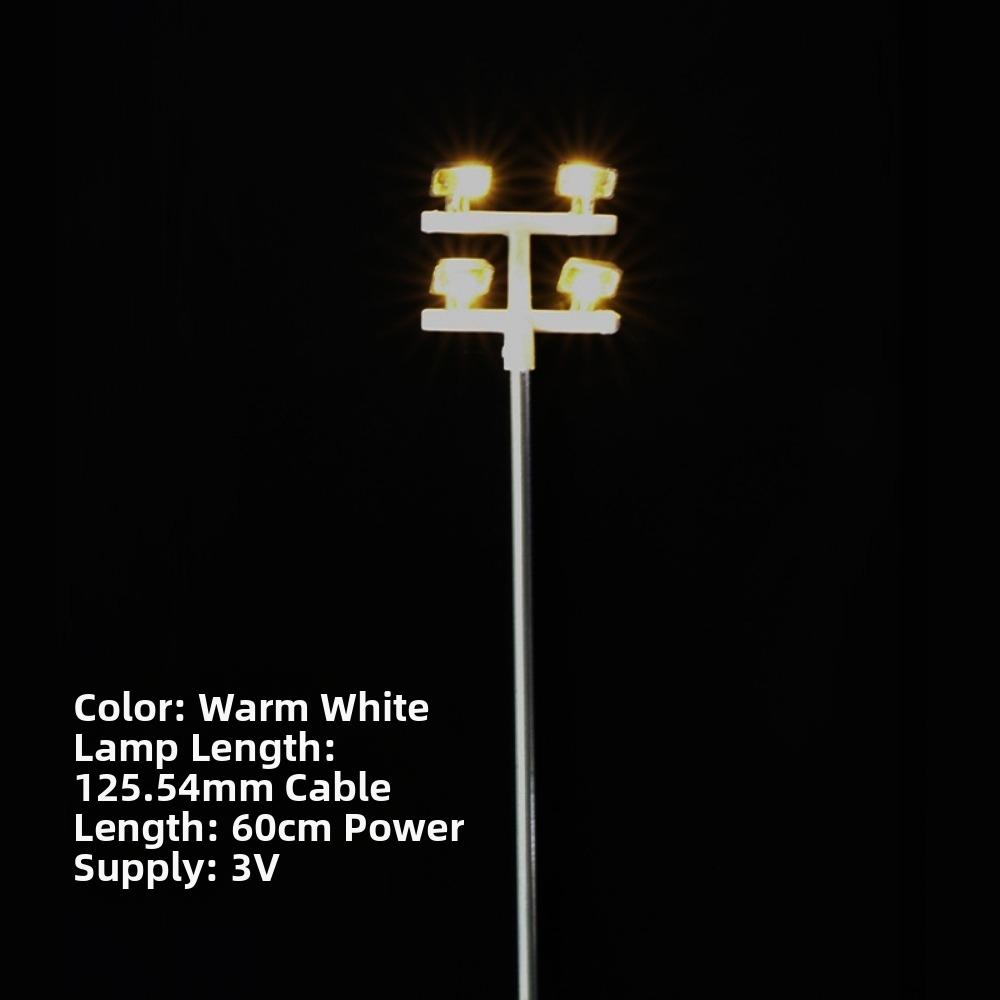 3V 12V Miniature Simulation Street Tower Lights White Light/warm Light 125.54mm Sand Table Elevated Lighthouse