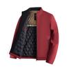 Men's Zipper Autumn and Winter High Collar Solid Color Pocket Long Sleeve Jacket Fashion Tops