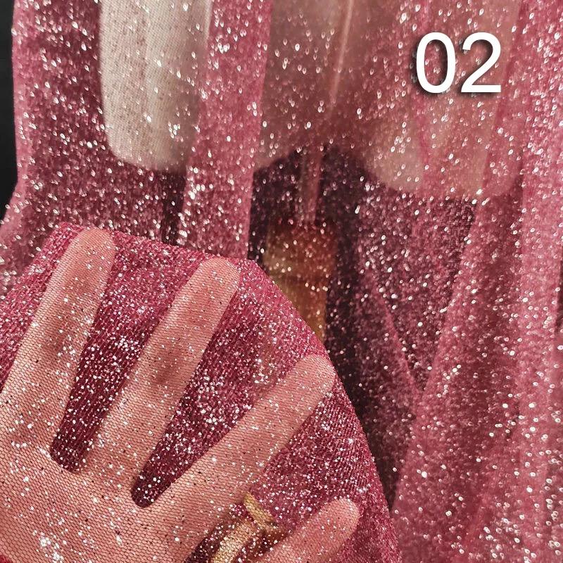 

5/10 ярдов Блестящая серебряная пудра спрей Мягкая тюлевая ткань DIY Свадебные вуали Свадебные платья Фотофон Украшение 5yards x 1.5m