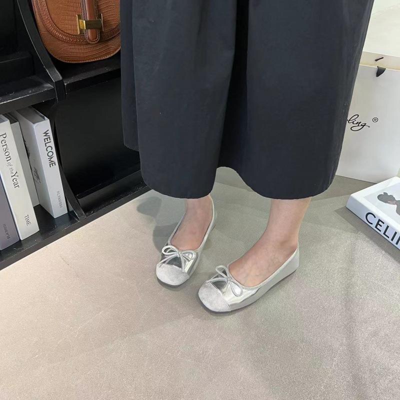2025 spring and autumn new fashion flat-bottomed gentle French small single shoes women's shoes soft-soled ballet shoes