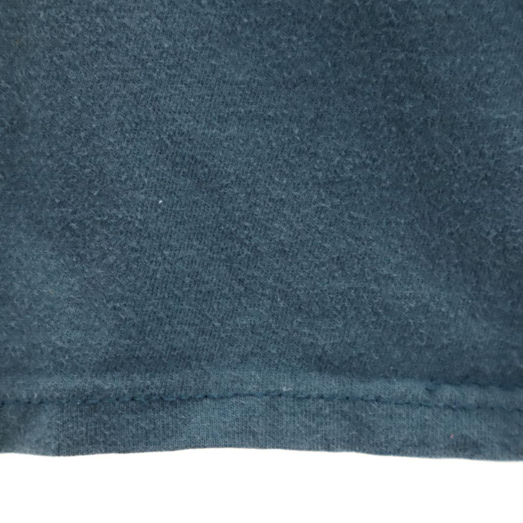 OLD 90s Wolf Short Sleeve T-shirt Charcoal Gray Animal Pattern Men's Used