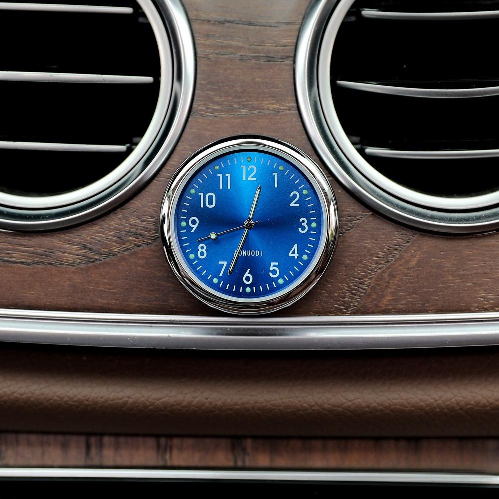 4cm Diameter Electronic Quartz Car Clock with One Click Start Creative Car Accessory