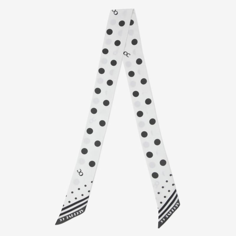 CC collect silk printed twilly scarf IV_C254PHA002