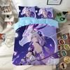 Anime Cartoon Pattern Duvet Cover Set Honkai Star Rail Bedding Set Singletwin Size Dormitory Decor Bedroom Decor for Teen